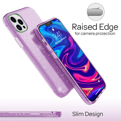 NALIA Glitzerhülle für iPhone 12 Pro Max – Funkelnder Glitzer-Look & Grip – SHINEPOP (Silikon Case) – Marke aus Berlin