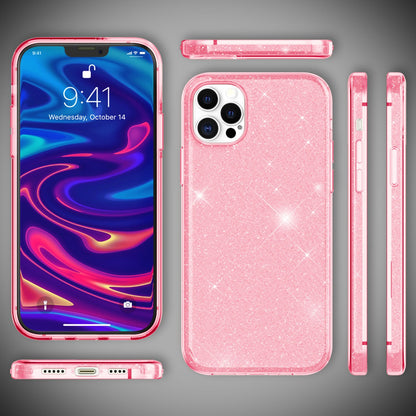 NALIA Glitzerhülle für iPhone 12 Pro Max – Funkelnder Glitzer-Look & Grip – SHINEPOP (Silikon Case) – Marke aus Berlin
