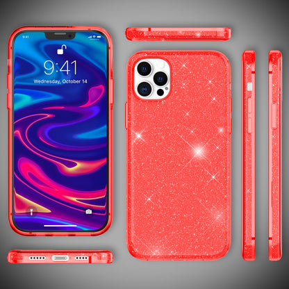 NALIA Glitzerhülle für iPhone 12 Pro Max – Funkelnder Glitzer-Look & Grip – SHINEPOP (Silikon Case) – Marke aus Berlin