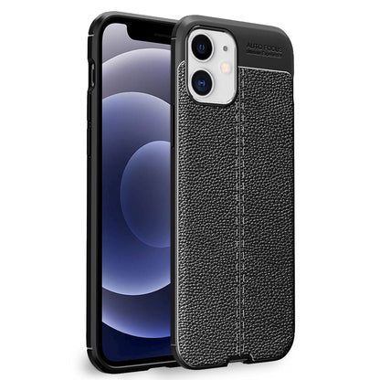 NALIA Leder-Optik Silikon Case für iPhone 12 Mini – Griffig & Matt – BARRON Handyhülle (Anti-Fingerprint, Stoßfest & Robust) – Marke aus Berlin