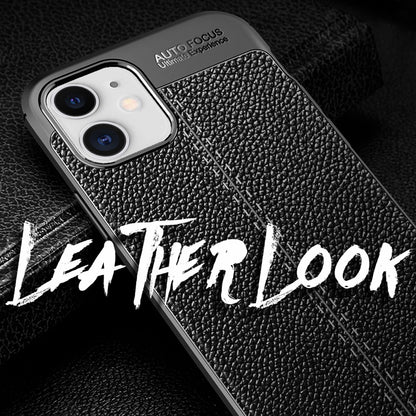 NALIA Leder-Optik Silikon Case für iPhone 12 Mini – Griffig & Matt – BARRON Handyhülle (Anti-Fingerprint, Stoßfest & Robust) – Marke aus Berlin