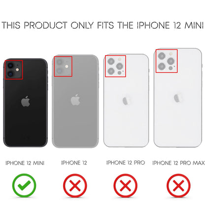 NALIA Leder-Optik Silikon Case für iPhone 12 Mini – Griffig & Matt – BARRON Handyhülle (Anti-Fingerprint, Stoßfest & Robust) – Marke aus Berlin