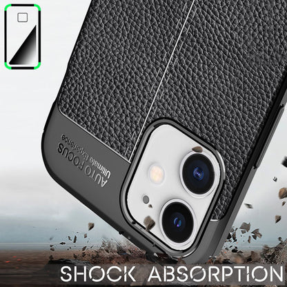 NALIA Leder-Optik Silikon Case für iPhone 12 Mini – Griffig & Matt – BARRON Handyhülle (Anti-Fingerprint, Stoßfest & Robust) – Marke aus Berlin