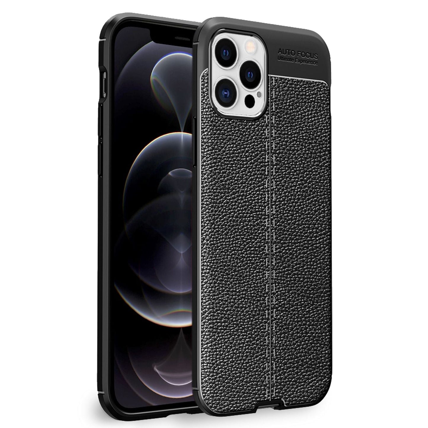 NALIA Leder-Optik Silikon Case für iPhone 12 Pro Max – Griffig & Matt – BARRON Handyhülle (Anti-Fingerprint, Stoßfest & Robust) – Marke aus Berlin