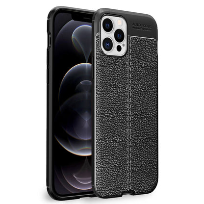 NALIA Leder-Optik Silikon Case für iPhone 12 Pro Max – Griffig & Matt – BARRON Handyhülle (Anti-Fingerprint, Stoßfest & Robust) – Marke aus Berlin