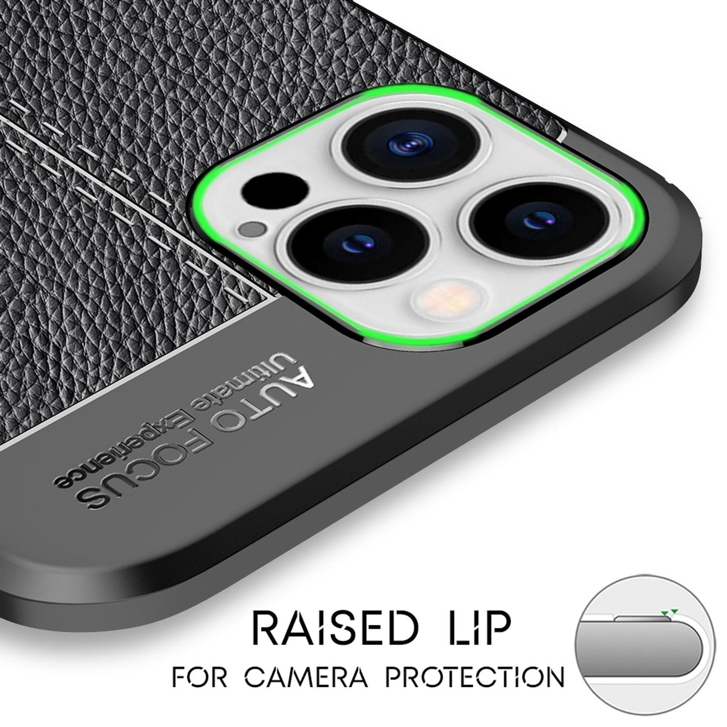 NALIA Leder-Optik Silikon Case für iPhone 12 Pro Max – Griffig & Matt – BARRON Handyhülle (Anti-Fingerprint, Stoßfest & Robust) – Marke aus Berlin