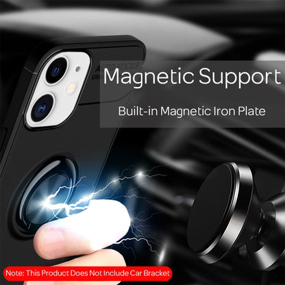 NALIA Ringhülle für iPhone 12 / 12 Pro – Ring-Ständer 360° & für Magnet-Halter – GRIP360 (Mattiertes Silikon Case) – Marke aus Berlin
