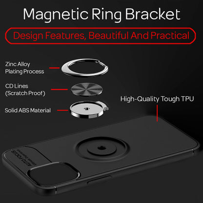 NALIA Ringhülle für iPhone 12 Pro Max – Ring-Ständer 360° & für Magnet-Halter – GRIP360 (Mattiertes Silikon Case) – Marke aus Berlin