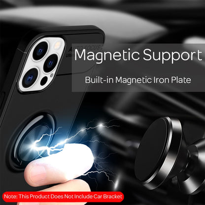 NALIA Ringhülle für iPhone 12 Pro Max – Ring-Ständer 360° & für Magnet-Halter – GRIP360 (Mattiertes Silikon Case) – Marke aus Berlin