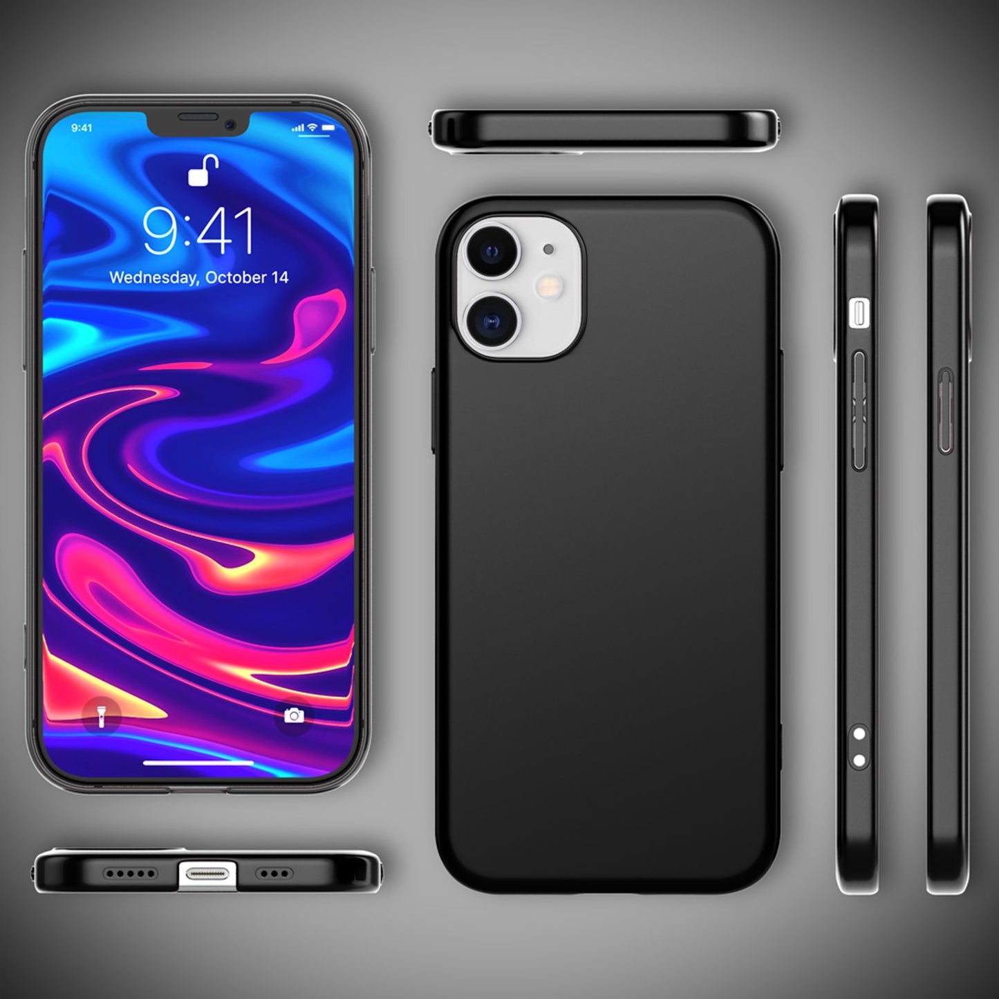 NALIA Ultra Slim Hardcase für iPhone 12 / 12 Pro – Anti-Fingerabdruck & 0.5mm Dünn – PUREFIT (Matt & Leicht) – Marke aus Berlin