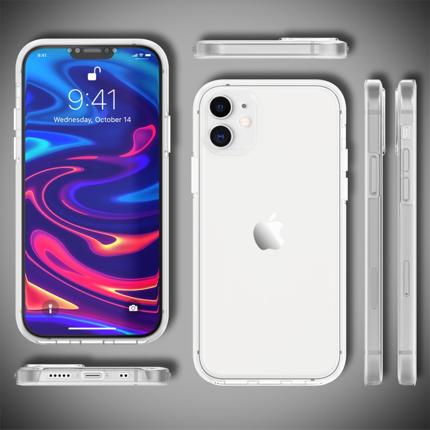 NALIA 360° Hülle für iPhone 12 Mini – Vorne & Hinten Schutz – 360GUARD (Full-Body Case) – Marke aus Berlin