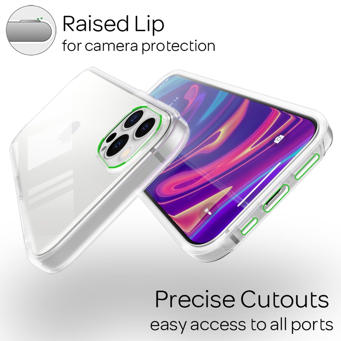 NALIA 360° Hülle für iPhone 12 Pro Max – Vorne & Hinten Schutz – 360GUARD (Full-Body Case) – Marke aus Berlin