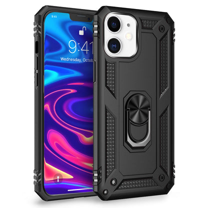 NALIA Panzerhülle für iPhone 12 / 12 Pro – Ring-Ständer 360° & Magnet-Halterung Kompatibel – RINGDEFEND (Stoßfestes Outdoor Case) – Marke aus Berlin