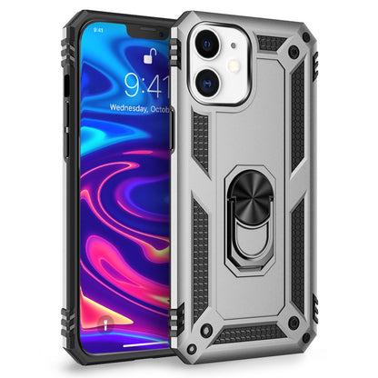 NALIA Panzerhülle für iPhone 12 / 12 Pro – Ring-Ständer 360° & Magnet-Halterung Kompatibel – RINGDEFEND (Stoßfestes Outdoor Case) – Marke aus Berlin