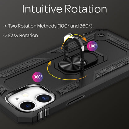 NALIA Panzerhülle für iPhone 12 / 12 Pro – Ring-Ständer 360° & Magnet-Halterung Kompatibel – RINGDEFEND (Stoßfestes Outdoor Case) – Marke aus Berlin