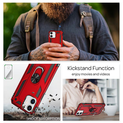 NALIA Panzerhülle für iPhone 12 / 12 Pro – Ring-Ständer 360° & Magnet-Halterung Kompatibel – RINGDEFEND (Stoßfestes Outdoor Case) – Marke aus Berlin