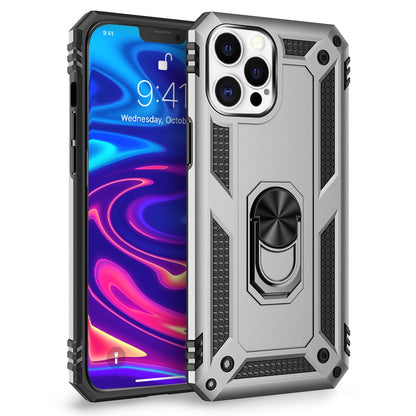 NALIA Panzerhülle für iPhone 12 Pro Max – Ring-Ständer 360° & Magnet-Halterung Kompatibel – RINGDEFEND (Stoßfestes Outdoor Case) – Marke aus Berlin