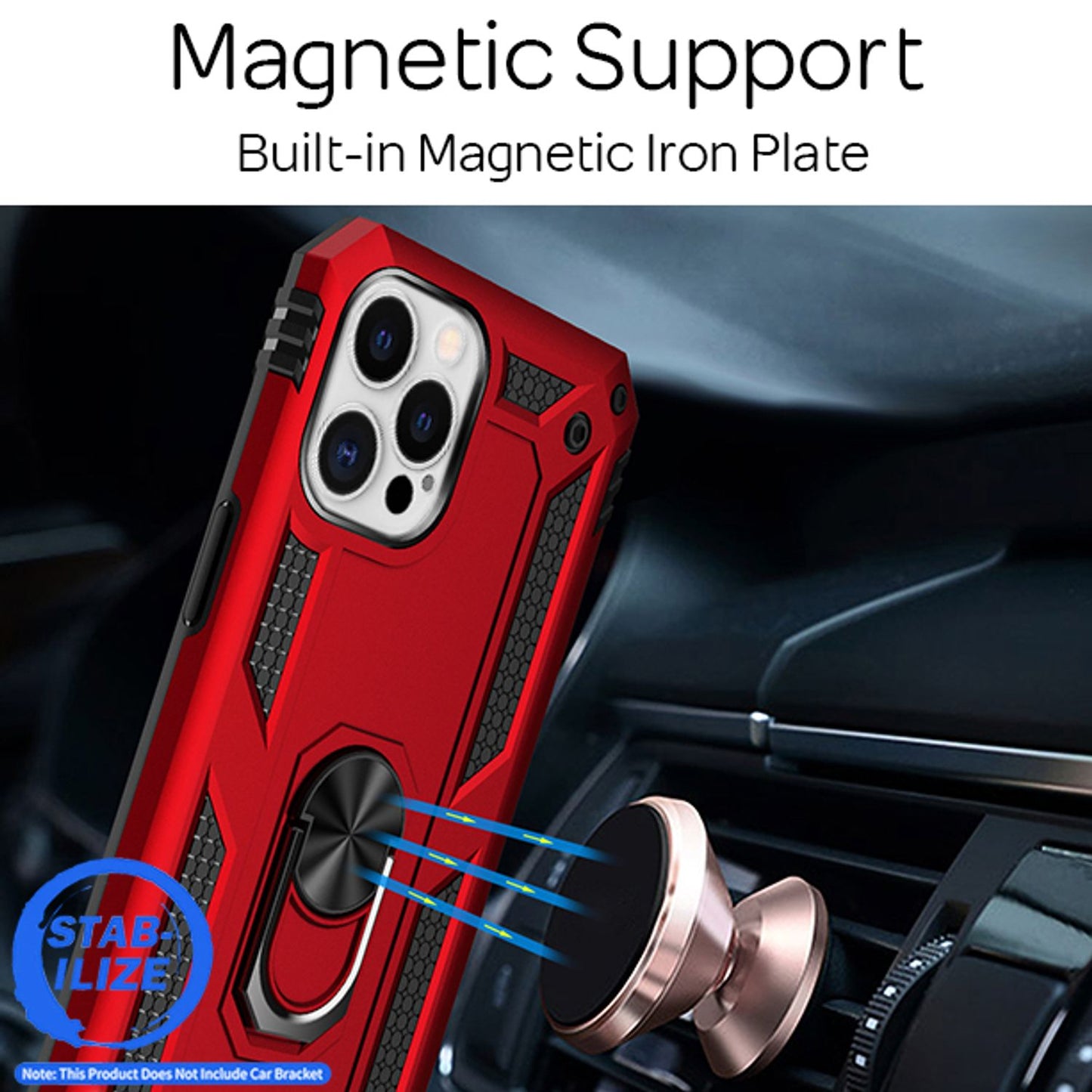 NALIA Panzerhülle für iPhone 12 Pro Max – Ring-Ständer 360° & Magnet-Halterung Kompatibel – RINGDEFEND (Stoßfestes Outdoor Case) – Marke aus Berlin