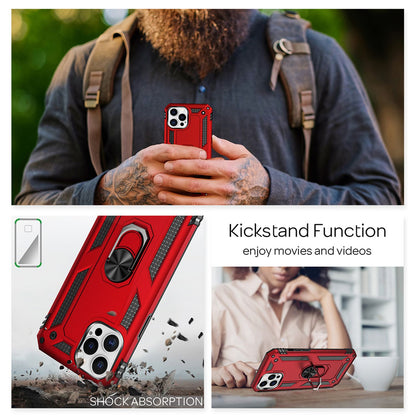 NALIA Panzerhülle für iPhone 12 Pro Max – Ring-Ständer 360° & Magnet-Halterung Kompatibel – RINGDEFEND (Stoßfestes Outdoor Case) – Marke aus Berlin