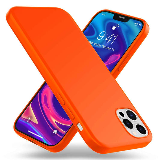NALIA Neon Silikonhülle für iPhone 12 Pro Max – Soft-Touch & Signal-Neon – NEONSHOCK (Matte Schutzhülle) – Marke aus Berlin