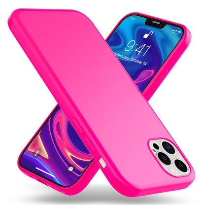 NALIA Neon Silikonhülle für iPhone 12 Pro Max – Soft-Touch & Signal-Neon – NEONSHOCK (Matte Schutzhülle) – Marke aus Berlin