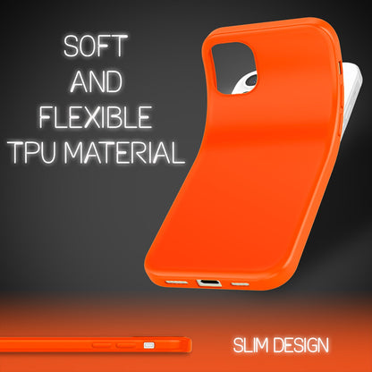 NALIA Neon Silikonhülle für iPhone 12 Pro Max – Soft-Touch & Signal-Neon – NEONSHOCK (Matte Schutzhülle) – Marke aus Berlin
