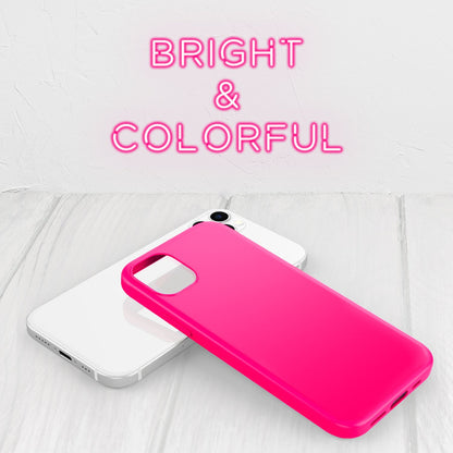 NALIA Neon Silikonhülle für iPhone 12 Pro Max – Soft-Touch & Signal-Neon – NEONSHOCK (Matte Schutzhülle) – Marke aus Berlin