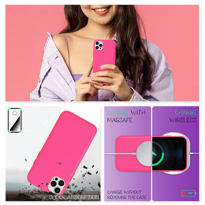 NALIA Neon Silikonhülle für iPhone 12 Pro Max – Soft-Touch & Signal-Neon – NEONSHOCK (Matte Schutzhülle) – Marke aus Berlin