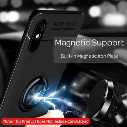 NALIA Ringhülle für Xiaomi Redmi 9A – Ring-Ständer 360° & für Magnet-Halter – GRIP360 (Mattiertes Silikon Case) – Marke aus Berlin