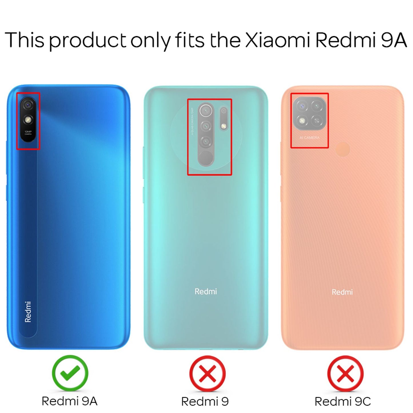 NALIA Ringhülle für Xiaomi Redmi 9A – Ring-Ständer 360° & für Magnet-Halter – GRIP360 (Mattiertes Silikon Case) – Marke aus Berlin