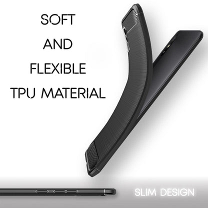 NALIA Silikonhülle für Xiaomi Redmi 9A – Rutschfest & Matt – VORTEX (Gebürstete Optik & Carbon Design) – Marke aus Berlin