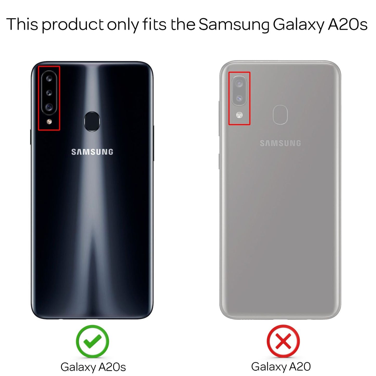 NALIA Transparente Hülle für Samsung Galaxy A20s – Harte Rückseite & Silikon Rand – IGNITE (Stoßfeste Handyhülle & Verstärkte Ecken) – Marke aus Berlin