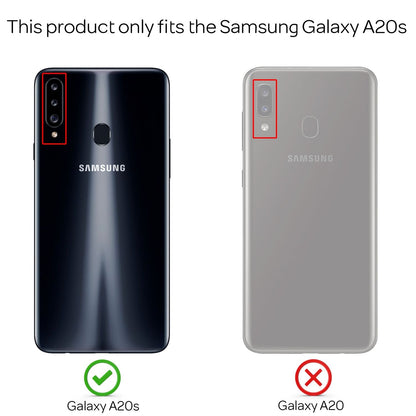 NALIA Transparente Hülle für Samsung Galaxy A20s – Harte Rückseite & Silikon Rand – IGNITE (Stoßfeste Handyhülle & Verstärkte Ecken) – Marke aus Berlin