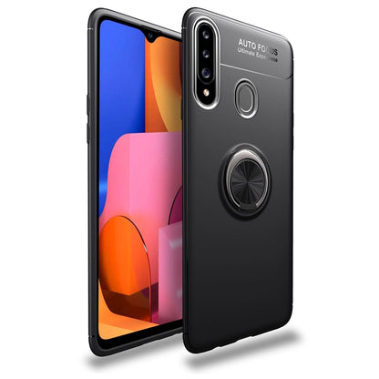 NALIA Ringhülle für Samsung Galaxy A20s – Ring-Ständer 360° & für Magnet-Halter – GRIP360 (Mattiertes Silikon Case) – Marke aus Berlin