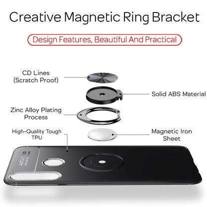 NALIA Ringhülle für Samsung Galaxy A20s – Ring-Ständer 360° & für Magnet-Halter – GRIP360 (Mattiertes Silikon Case) – Marke aus Berlin