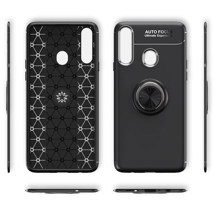 NALIA Ringhülle für Samsung Galaxy A20s – Ring-Ständer 360° & für Magnet-Halter – GRIP360 (Mattiertes Silikon Case) – Marke aus Berlin