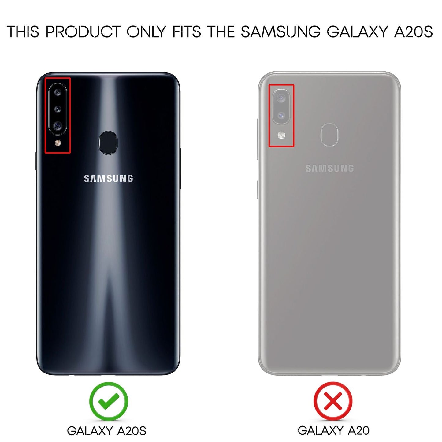 NALIA Design Case kompatibel mit Samsung Galaxy A20s Hülle, Leder Look Stylische Handyhülle Stoßfeste Silikon Schutzhülle, Slim Phone Backcover Skin Dünne Handy-Tasche Cover Etui Robust - Schwarz