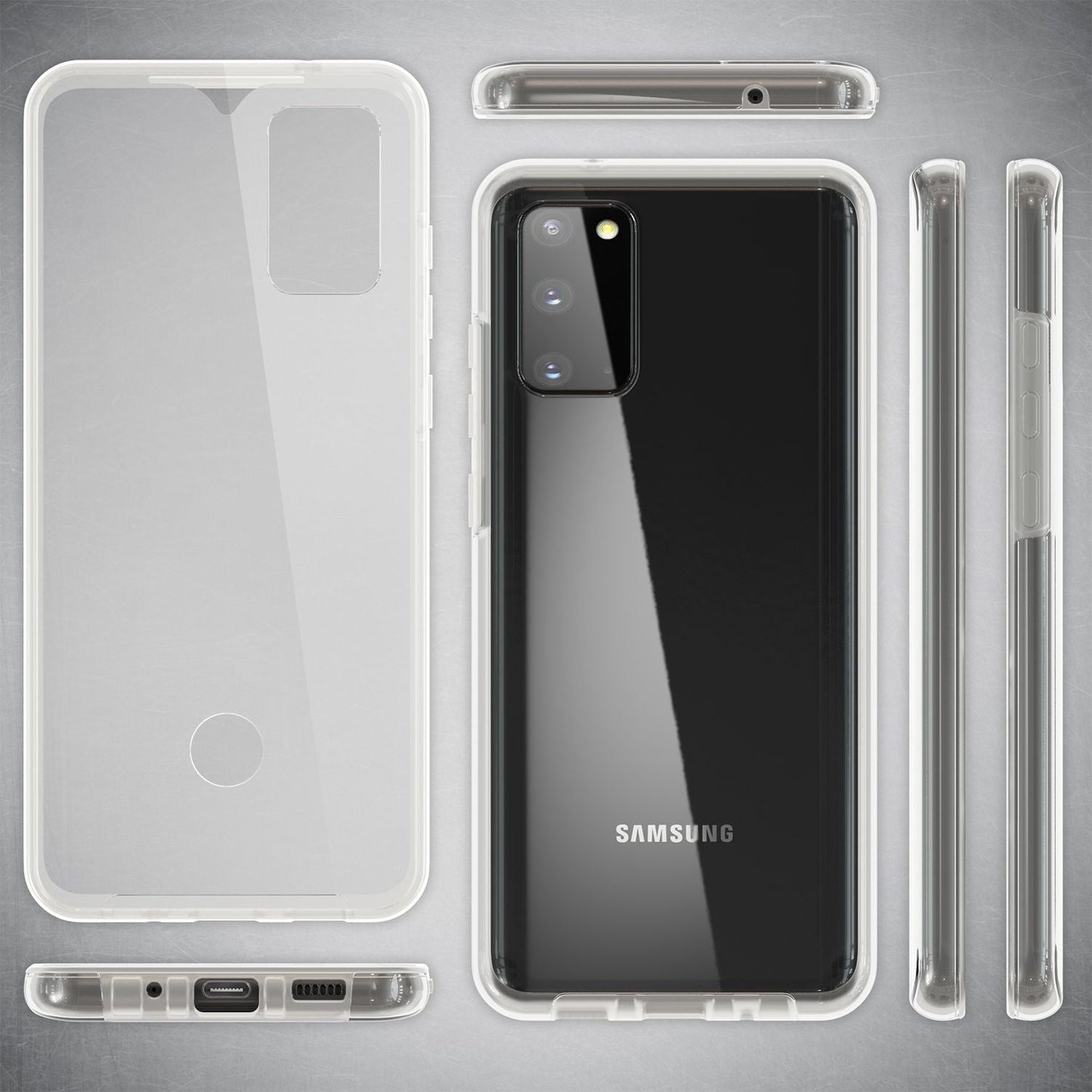 NALIA 360° Hülle für Samsung Galaxy S20 – Vorne & Hinten Schutz – 360GUARD (Full-Body Case) – Marke aus Berlin