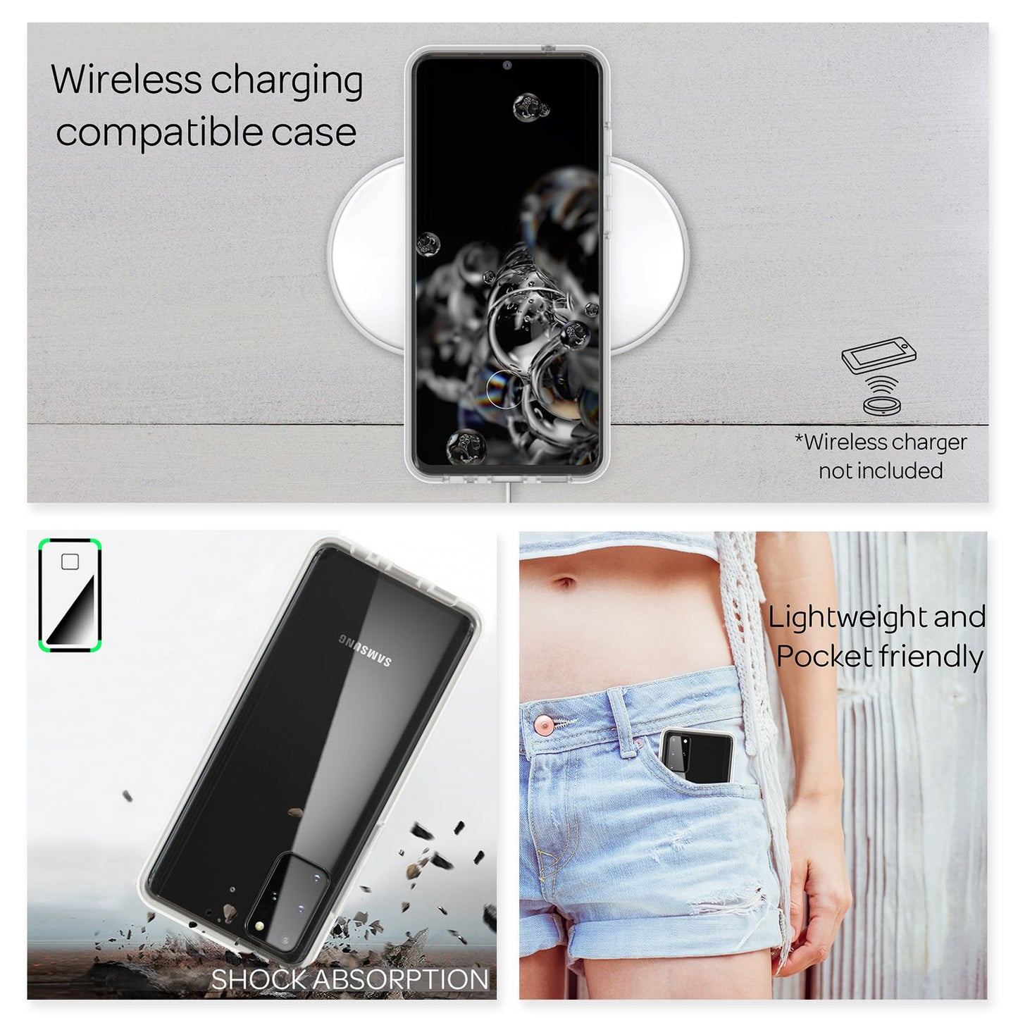NALIA 360° Hülle für Samsung Galaxy S20 Plus – Vorne & Hinten Schutz – 360GUARD (Full-Body Case) – Marke aus Berlin