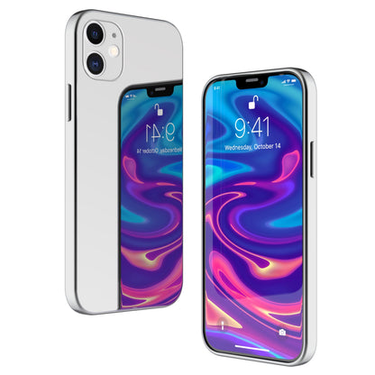 NALIA Spiegelhülle für iPhone 12 Mini – Echtes Glas (9H Spiegel & Robust) – RAYN (Premium Hardcase & Silikon Bumper) – Marke aus Berlin