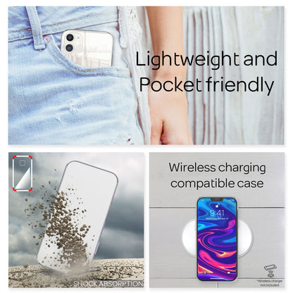 NALIA Spiegelhülle für iPhone 12 Mini – Echtes Glas (9H Spiegel & Robust) – RAYN (Premium Hardcase & Silikon Bumper) – Marke aus Berlin