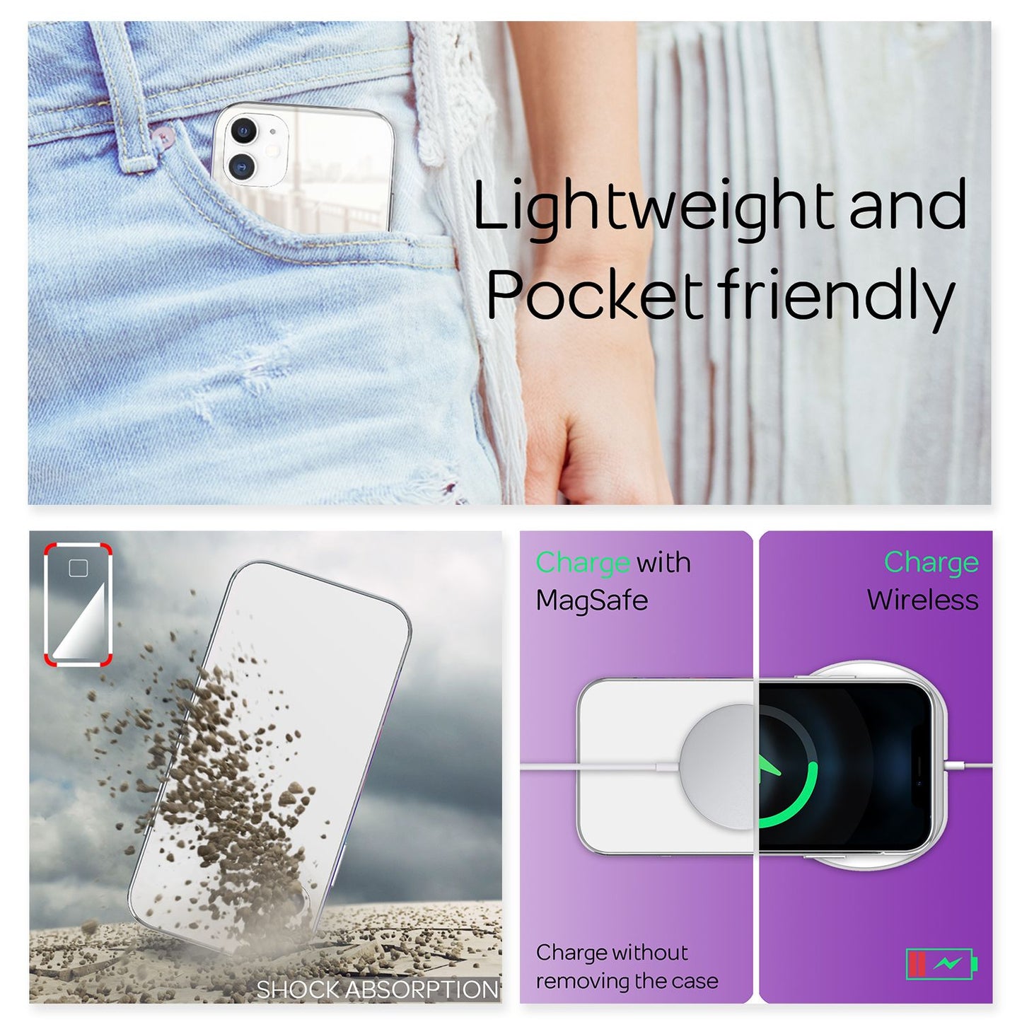 NALIA Spiegelhülle für iPhone 12 Mini – Echtes Glas (9H Spiegel & Robust) – RAYN (Premium Hardcase & Silikon Bumper) – Marke aus Berlin
