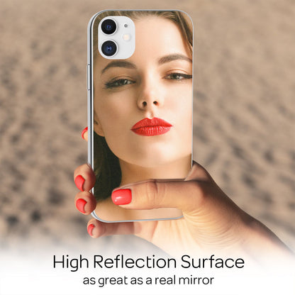 NALIA Spiegelhülle für iPhone 12 / 12 Pro – Echtes Glas (9H Spiegel & Robust) – RAYN (Premium Hardcase & Silikon Bumper) – Marke aus Berlin