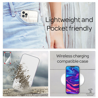 NALIA Spiegelhülle für iPhone 12 Pro Max – Echtes Glas (9H Spiegel & Robust) – RAYN (Premium Hardcase & Silikon Bumper) – Marke aus Berlin