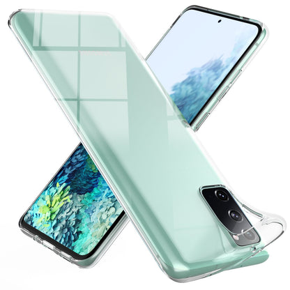 NALIA Transparente Silikonhülle für Samsung Galaxy S20 FE – Anti-Gelb & Rutschfest – GLAZE (Handyhülle Kristallklar, Schlank & Stoßfest) – Marke aus Berlin
