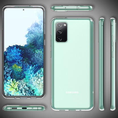 NALIA Transparente Silikonhülle für Samsung Galaxy S20 FE – Anti-Gelb & Rutschfest – GLAZE (Handyhülle Kristallklar, Schlank & Stoßfest) – Marke aus Berlin