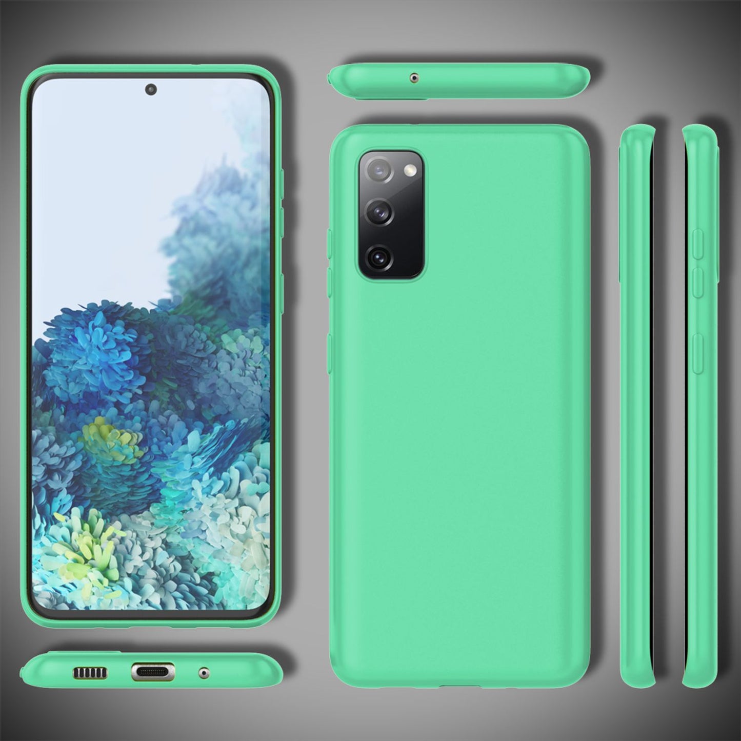 NALIA Neon Silikonhülle für Samsung Galaxy S20 FE – Soft-Touch & Signal-Neon – NEONSHOCK (Matte Schutzhülle) – Marke aus Berlin