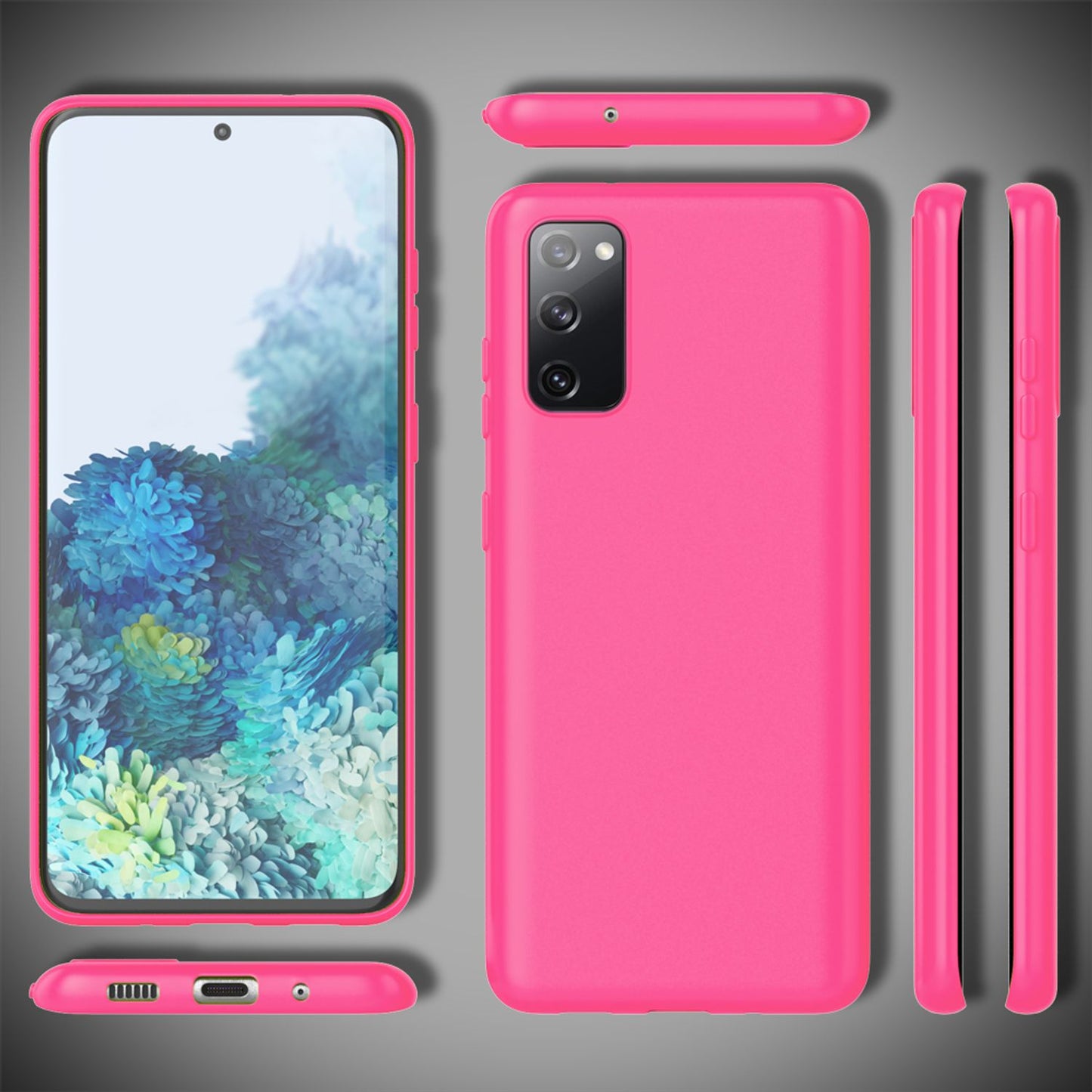 NALIA Neon Silikonhülle für Samsung Galaxy S20 FE – Soft-Touch & Signal-Neon – NEONSHOCK (Matte Schutzhülle) – Marke aus Berlin