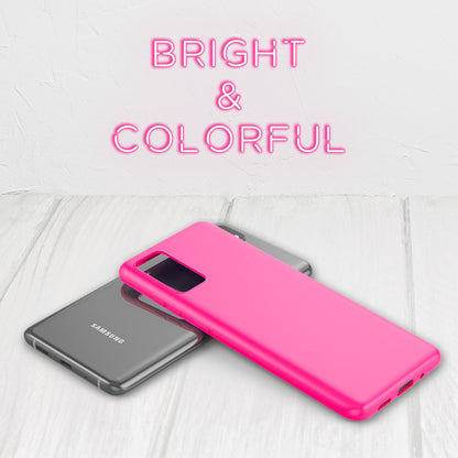 NALIA Neon Silikonhülle für Samsung Galaxy S20 FE – Soft-Touch & Signal-Neon – NEONSHOCK (Matte Schutzhülle) – Marke aus Berlin