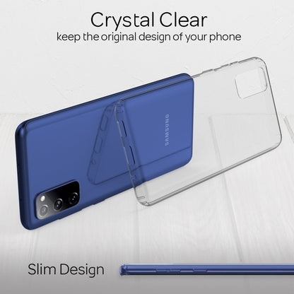 NALIA Transparente Hülle für Samsung Galaxy S20 FE – Harte Rückseite & Silikon Rand – IGNITE (Stoßfeste Handyhülle & Verstärkte Ecken) – Marke aus Berlin
